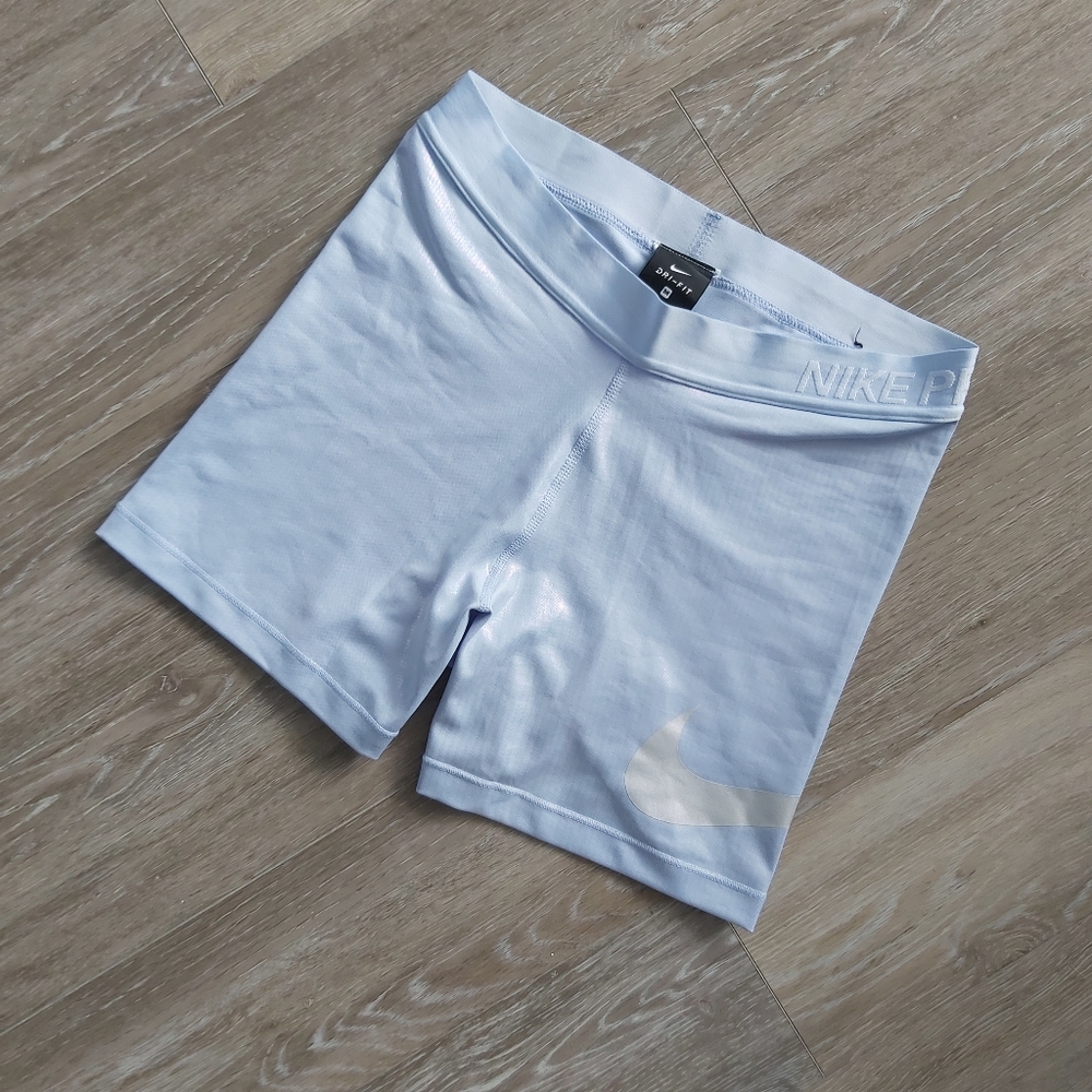 Nike Pro iridescent spandex shorts